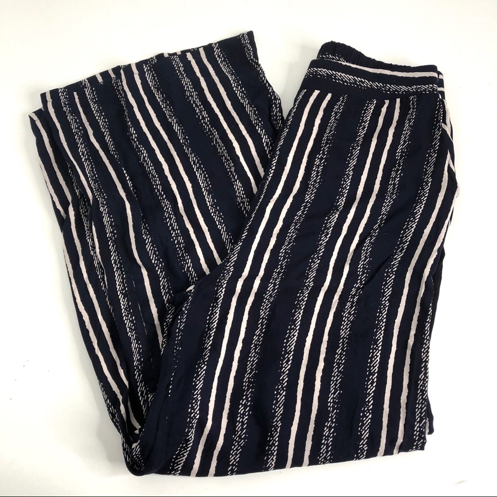 All in Favor Blue Wide Leg Pocket Pants S NWT